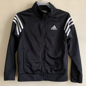 Boys Adidas Jacket. Black and white